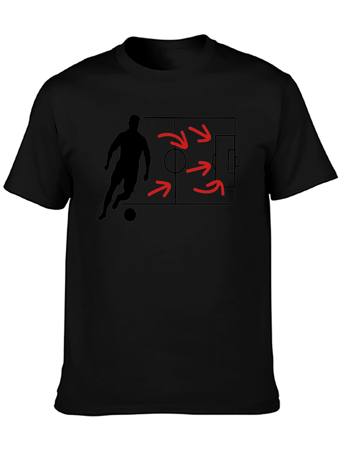 Soccer Strategy Graphic Tee - Black