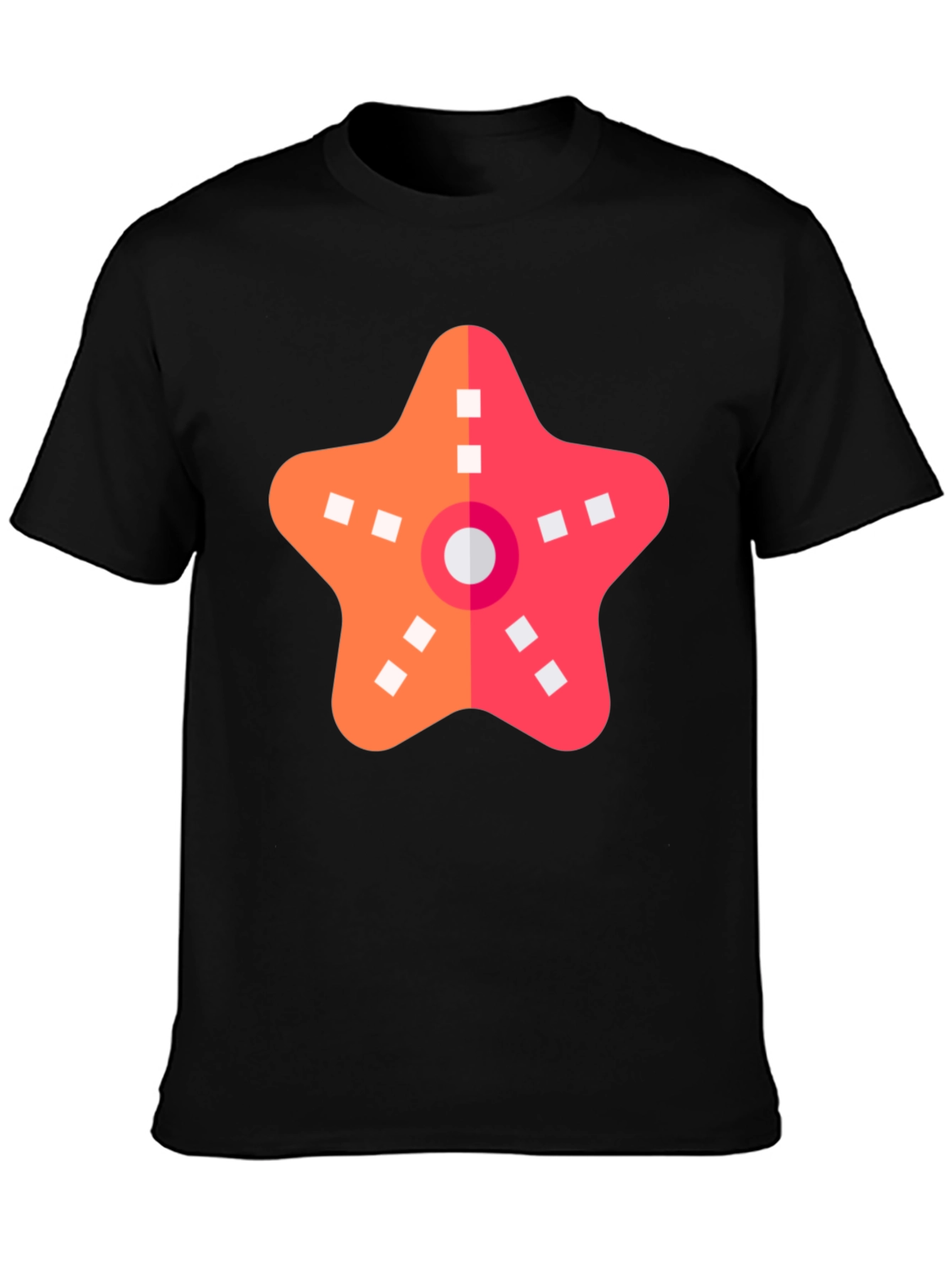 Starfish Graphic Black T-Shirt - Coastal Casual