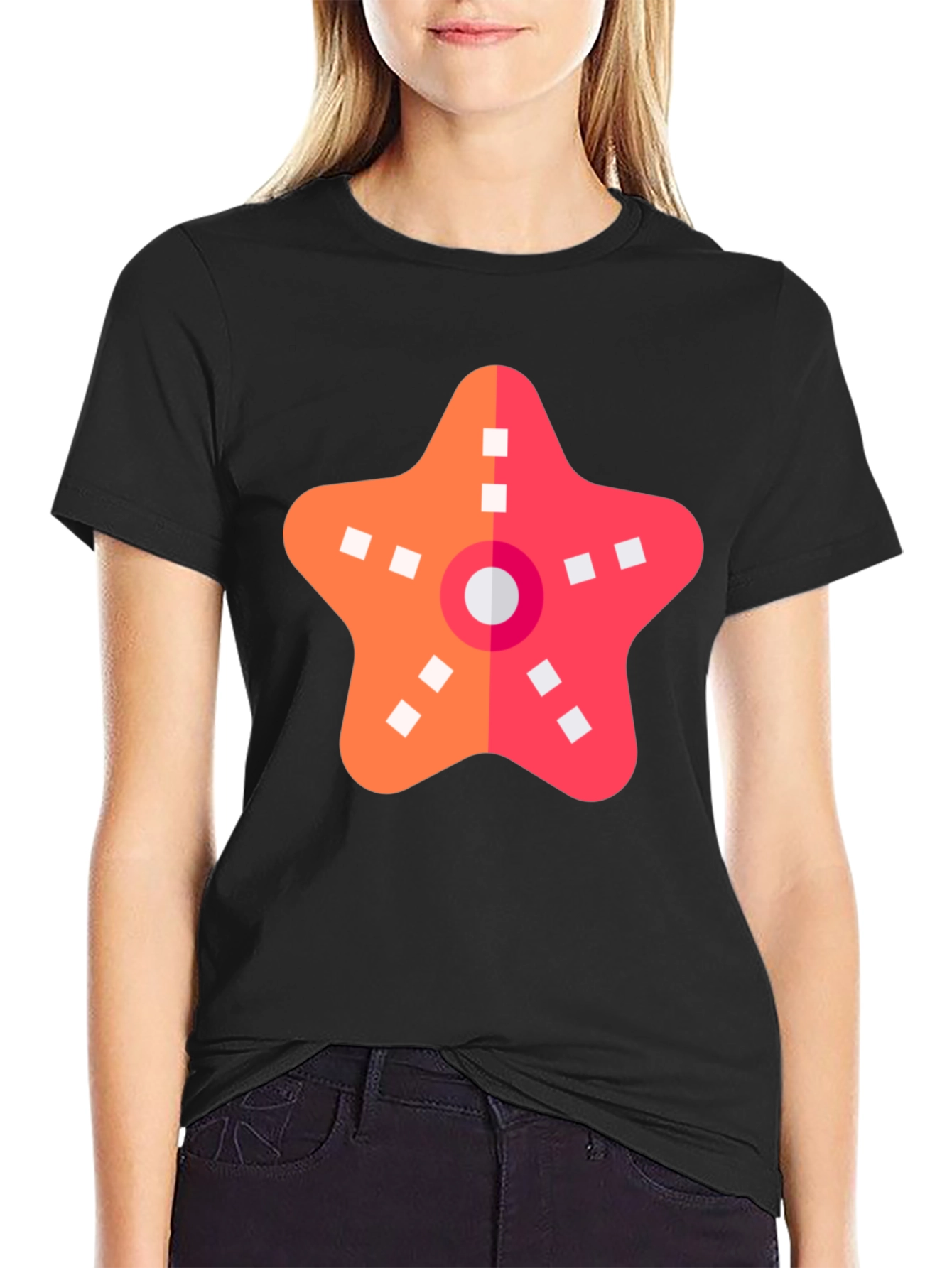 Starfish Graphic Black T-Shirt - Coastal Casual