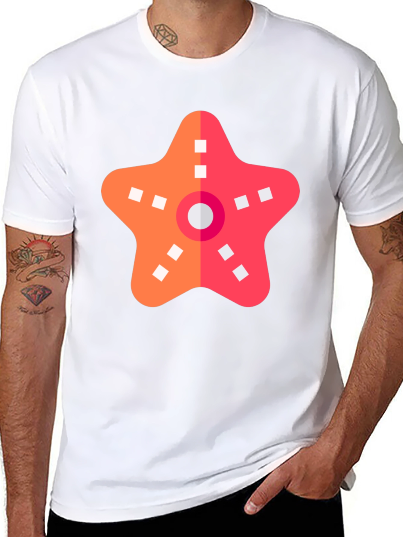 Starfish Graphic Black T-Shirt - Coastal Casual