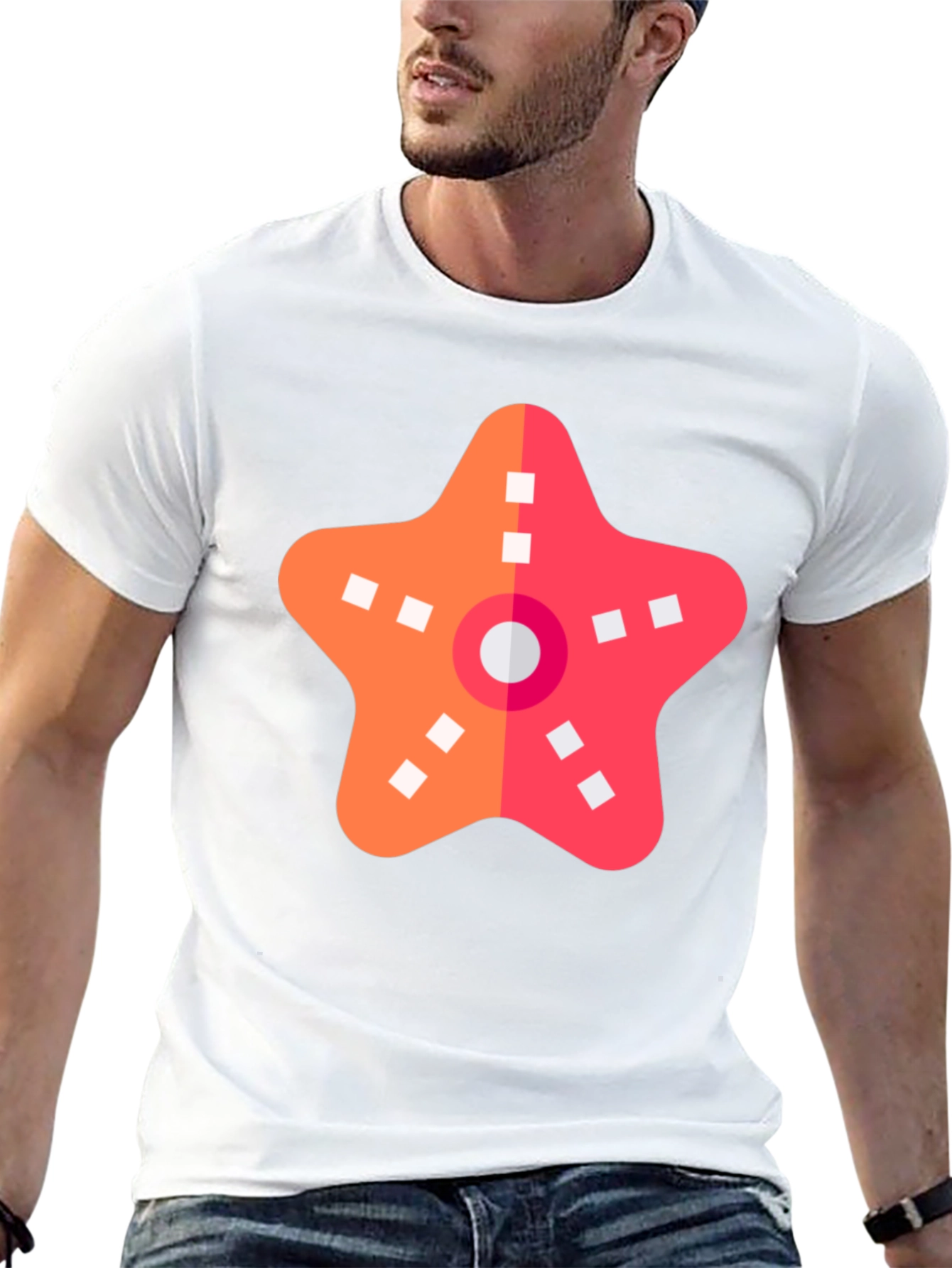 Starfish Graphic Black T-Shirt - Coastal Casual