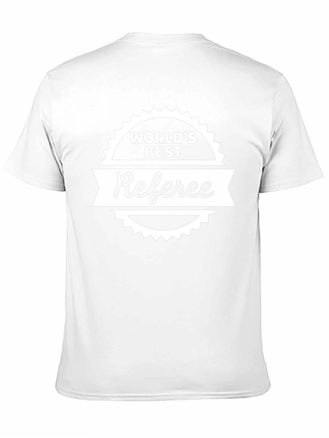 Worlds Best Referee T-Shirt - Black Novelty Tee