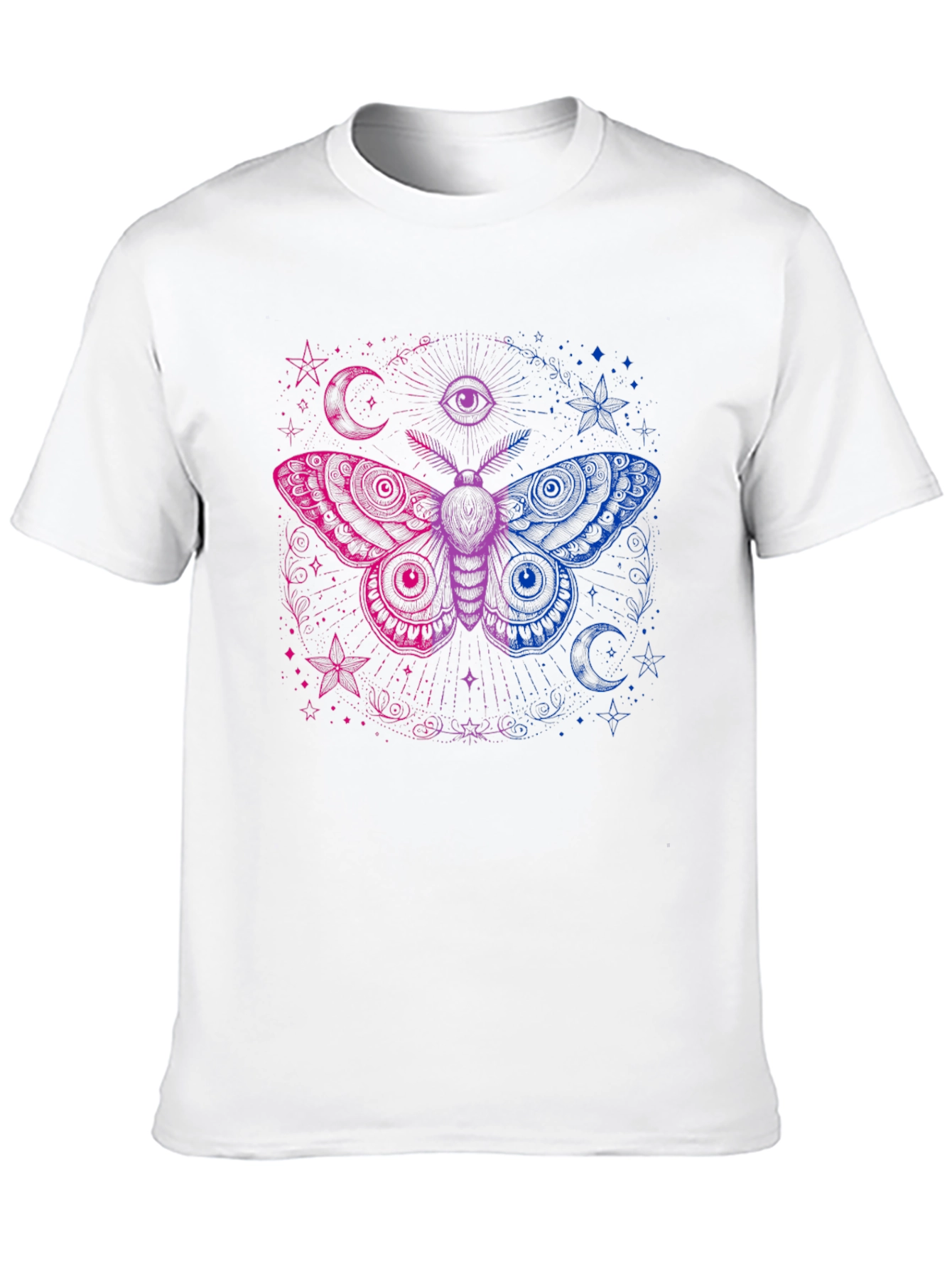 Bisexual Pride Moth Graphic T-Shirt