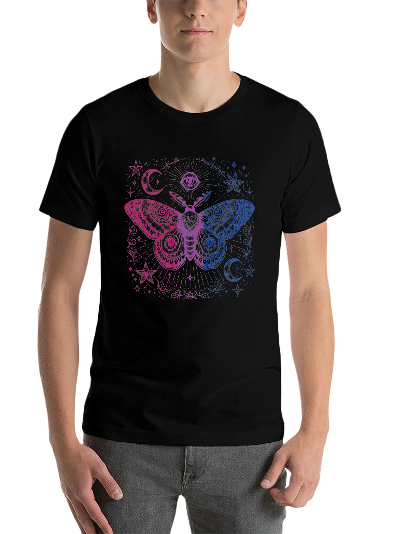 Bisexual Pride Moth Graphic T-Shirt
