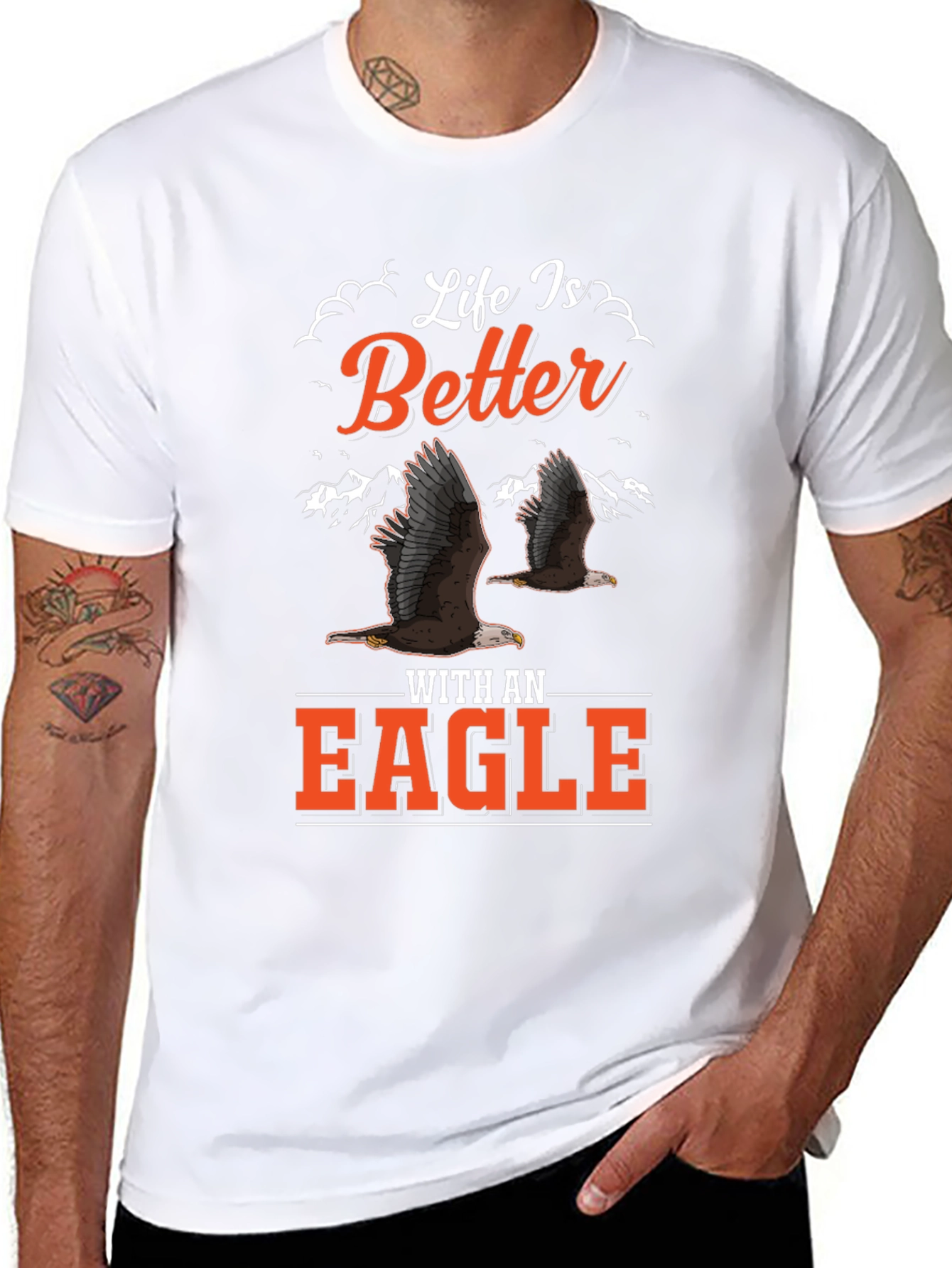 Life is Better with an Eagle Graphic T-Shirt