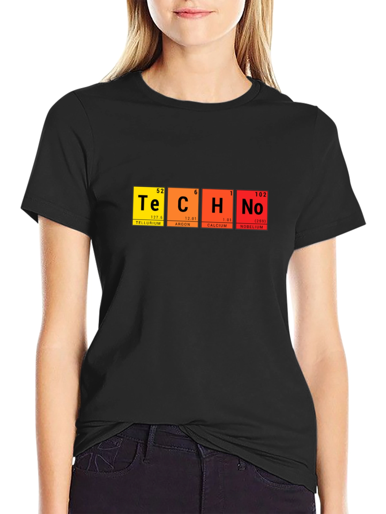Techno Periodic Table T-Shirt - Science & Music Fusion
