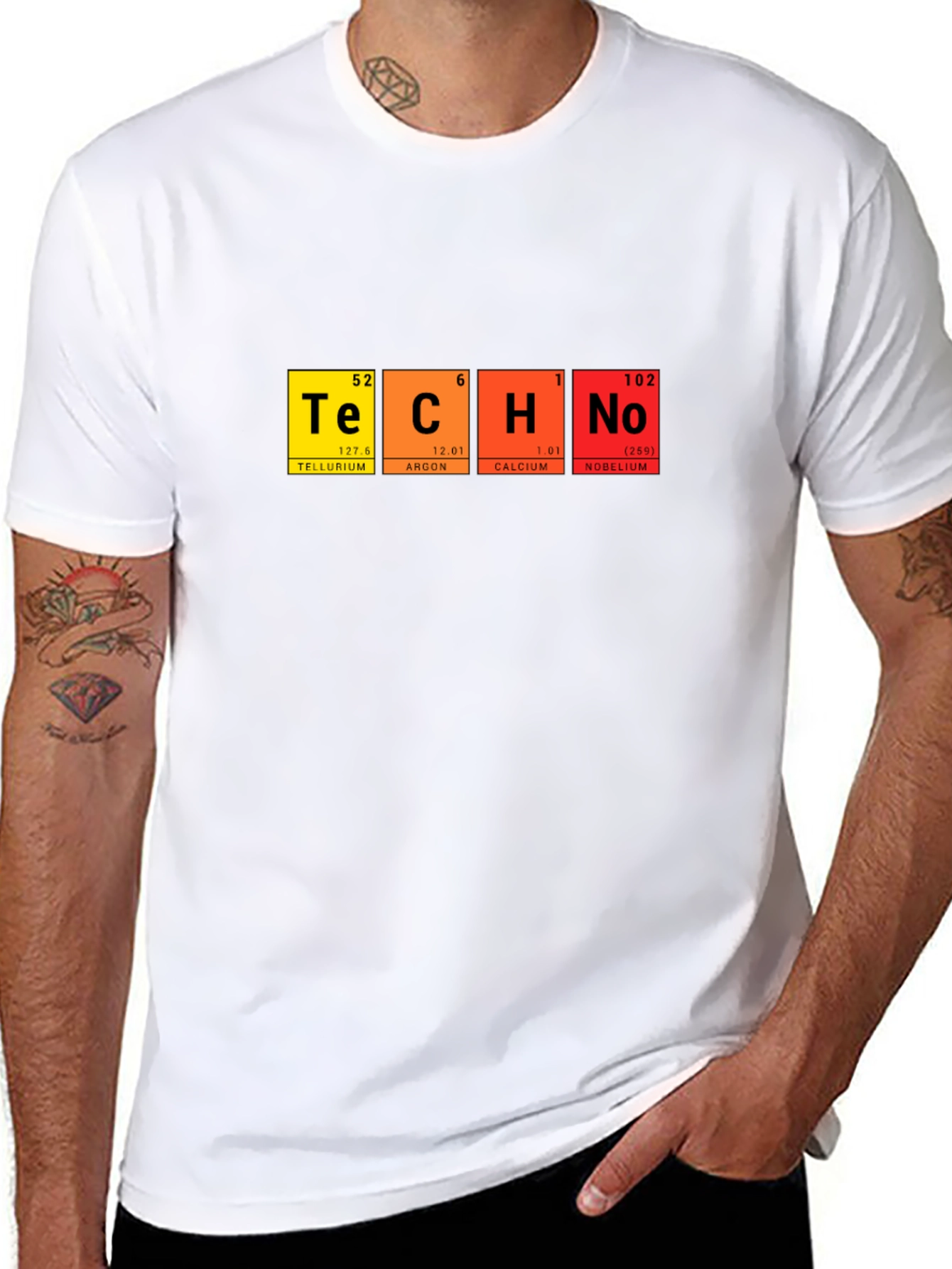 Techno Periodic Table T-Shirt - Science & Music Fusion