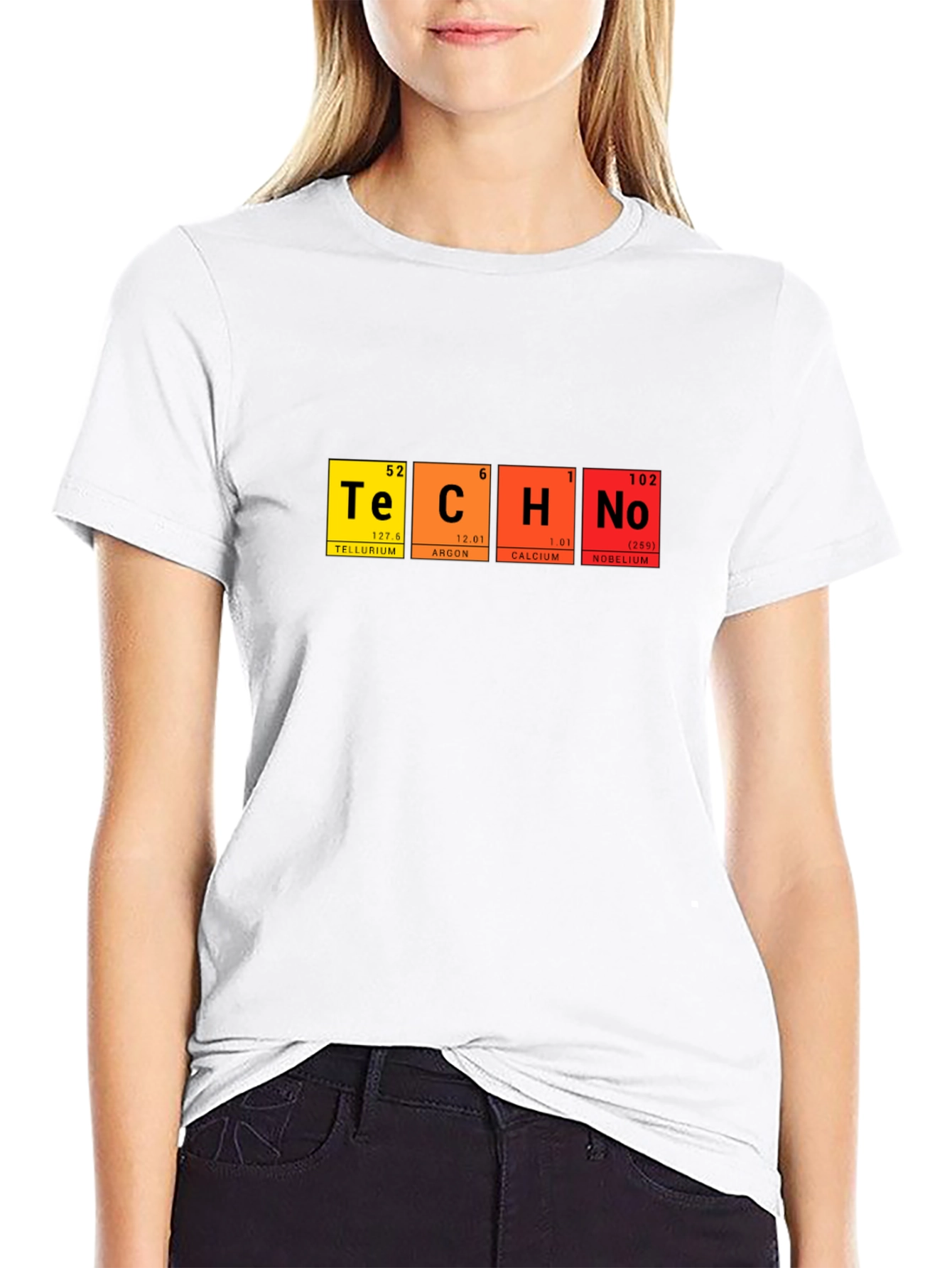 Techno Periodic Table T-Shirt - Science & Music Fusion