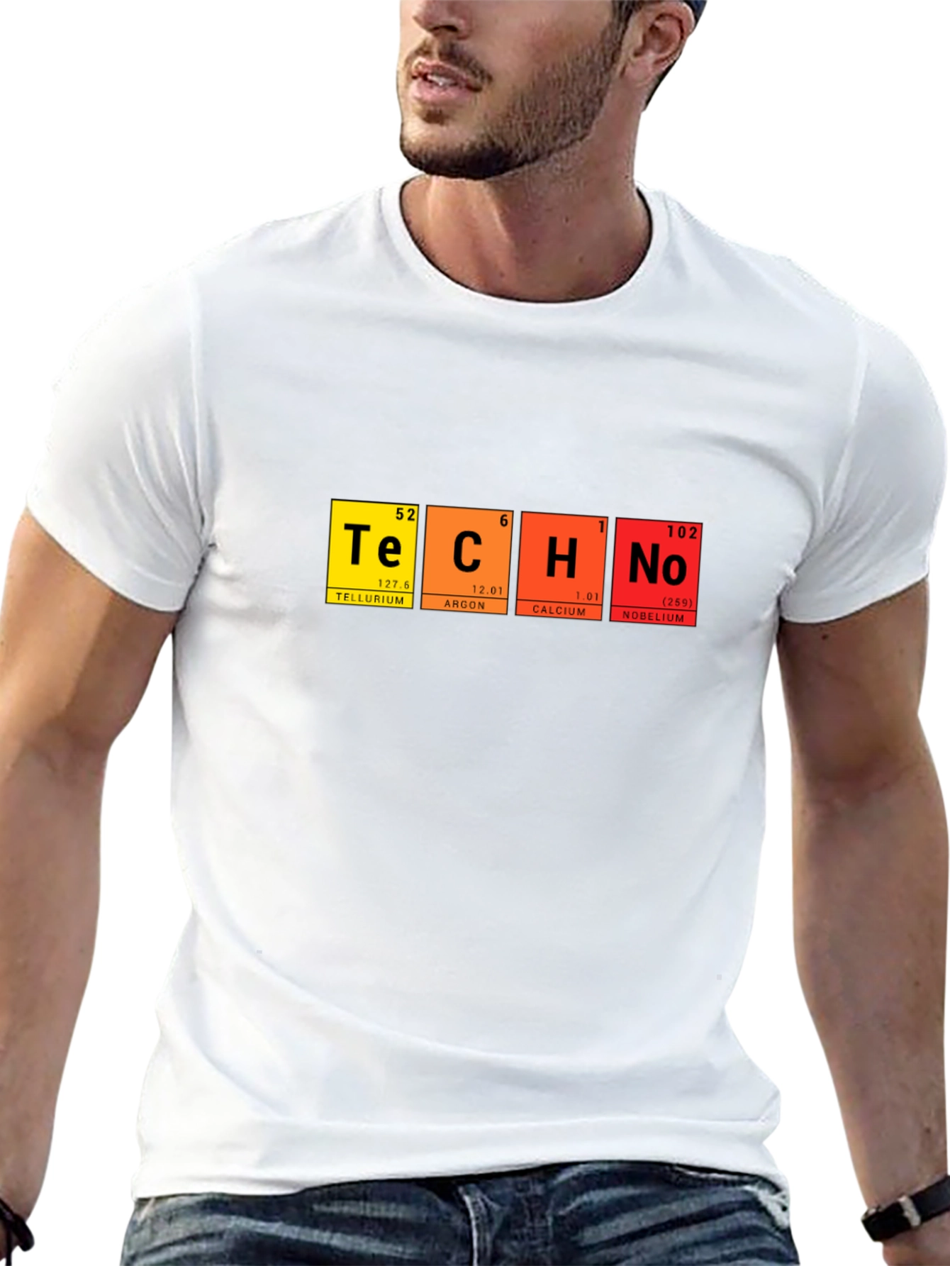 Techno Periodic Table T-Shirt - Science & Music Fusion