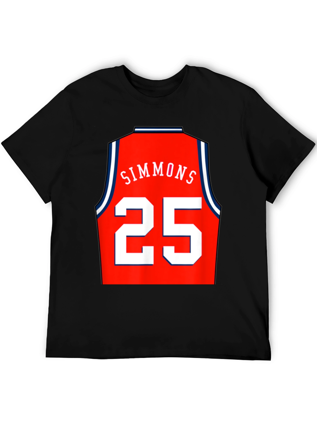 Simmons 25 Basketball Jersey Style Graphic Tee
