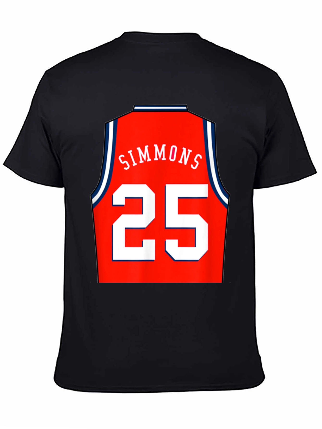 Simmons 25 Basketball Jersey Style Graphic Tee