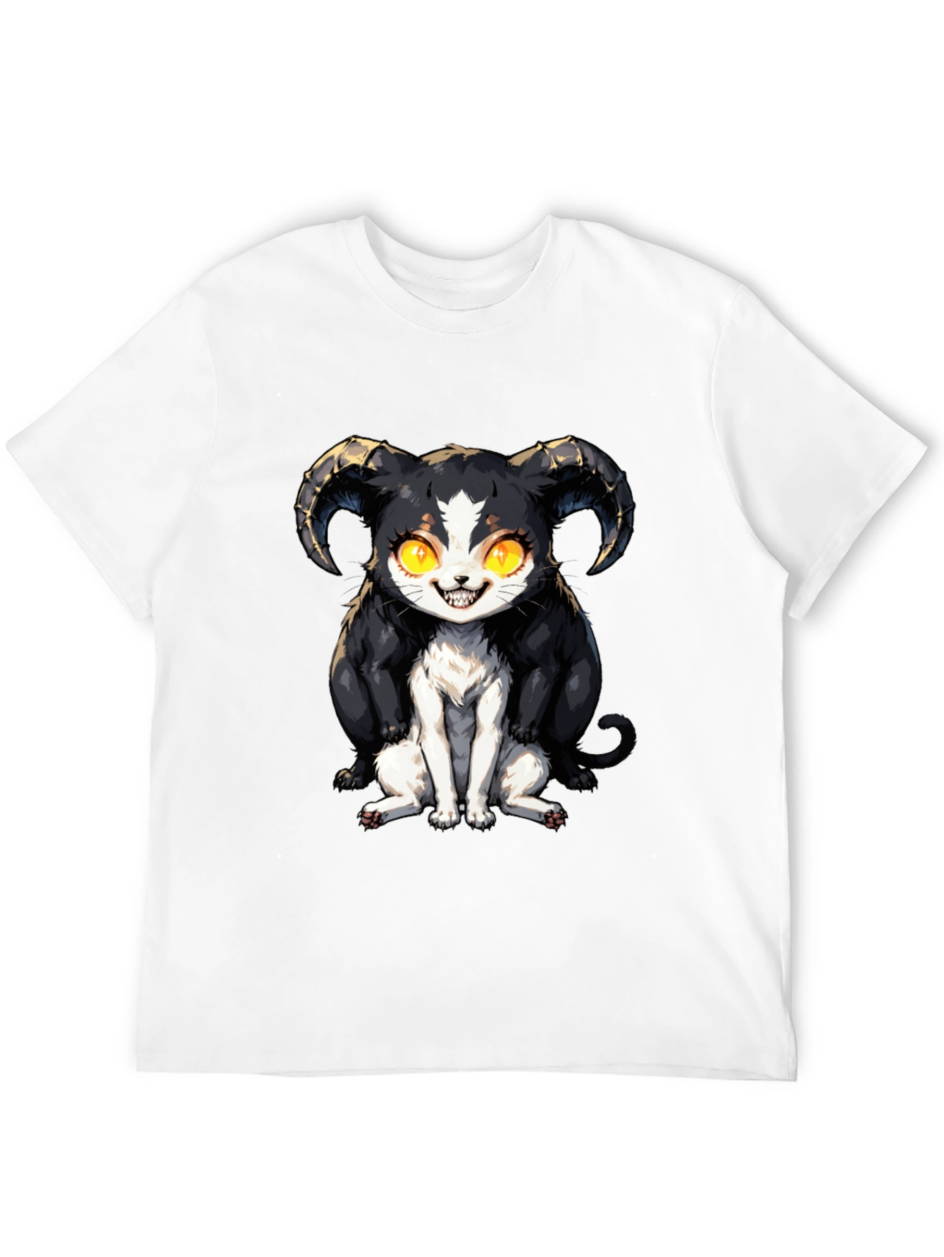 Devil Cat T-Shirt - Black Graphic Tee