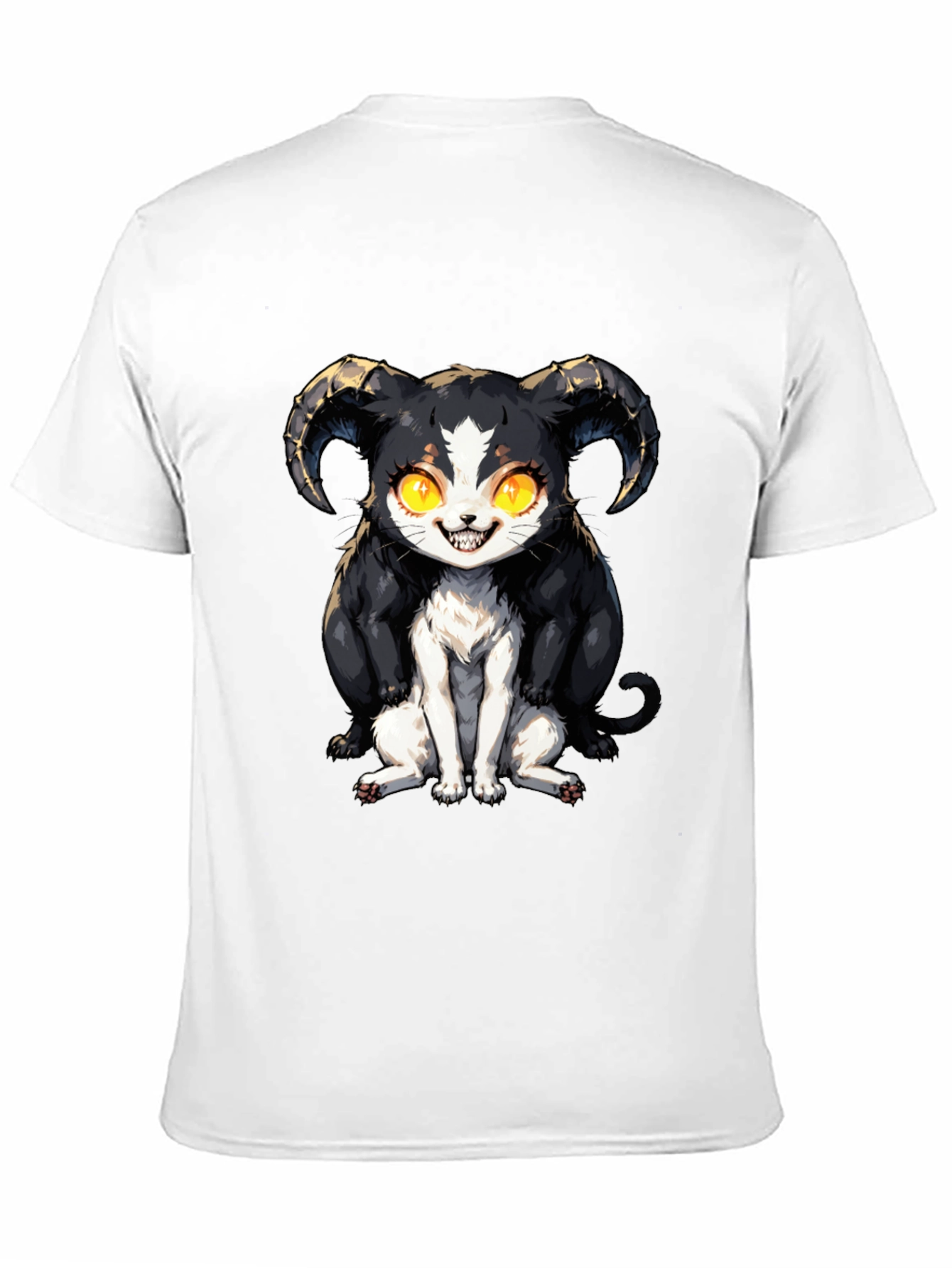 Devil Cat T-Shirt - Black Graphic Tee