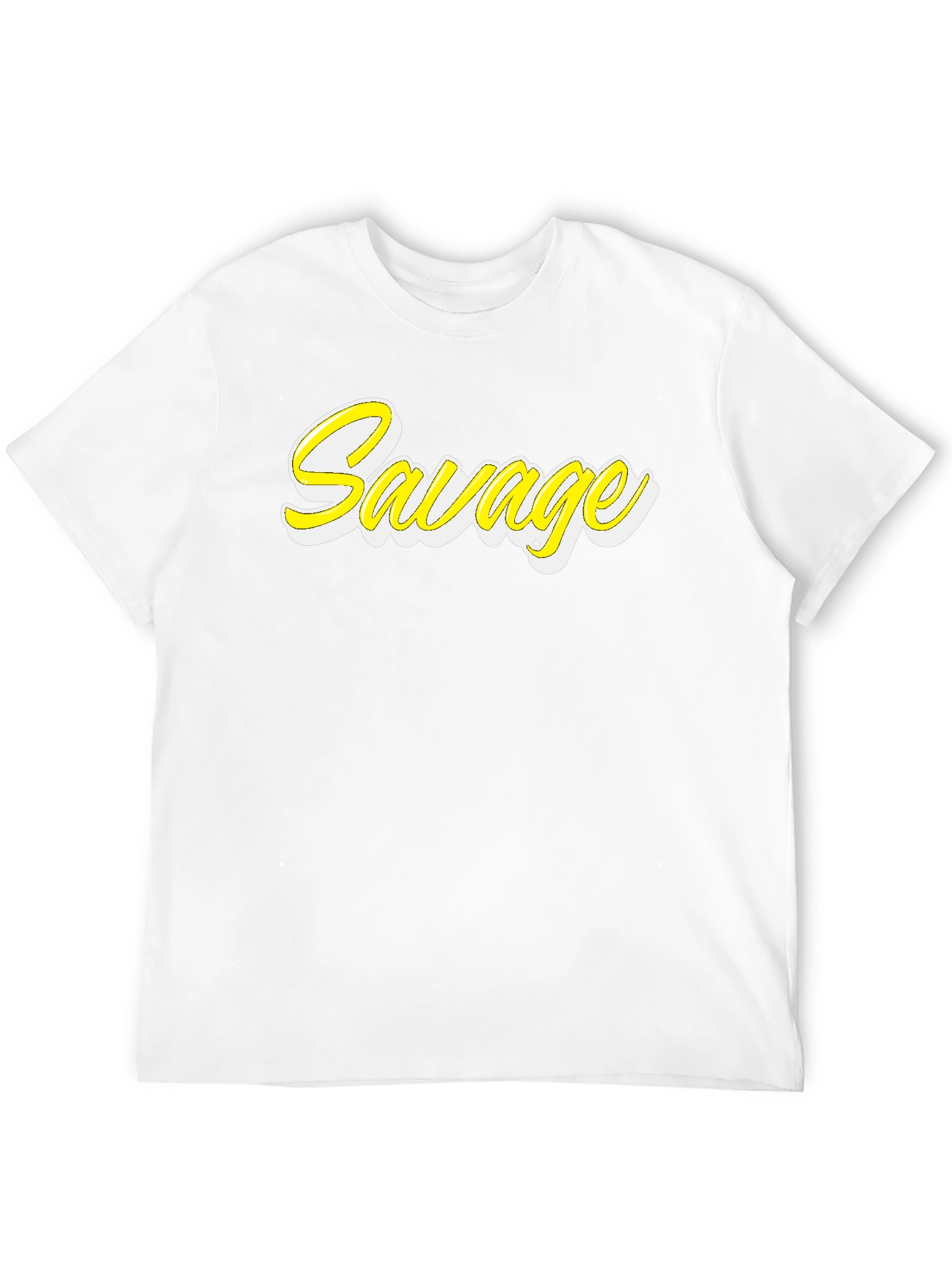 Savage Graphic T-Shirt - Black Crew Neck Tee