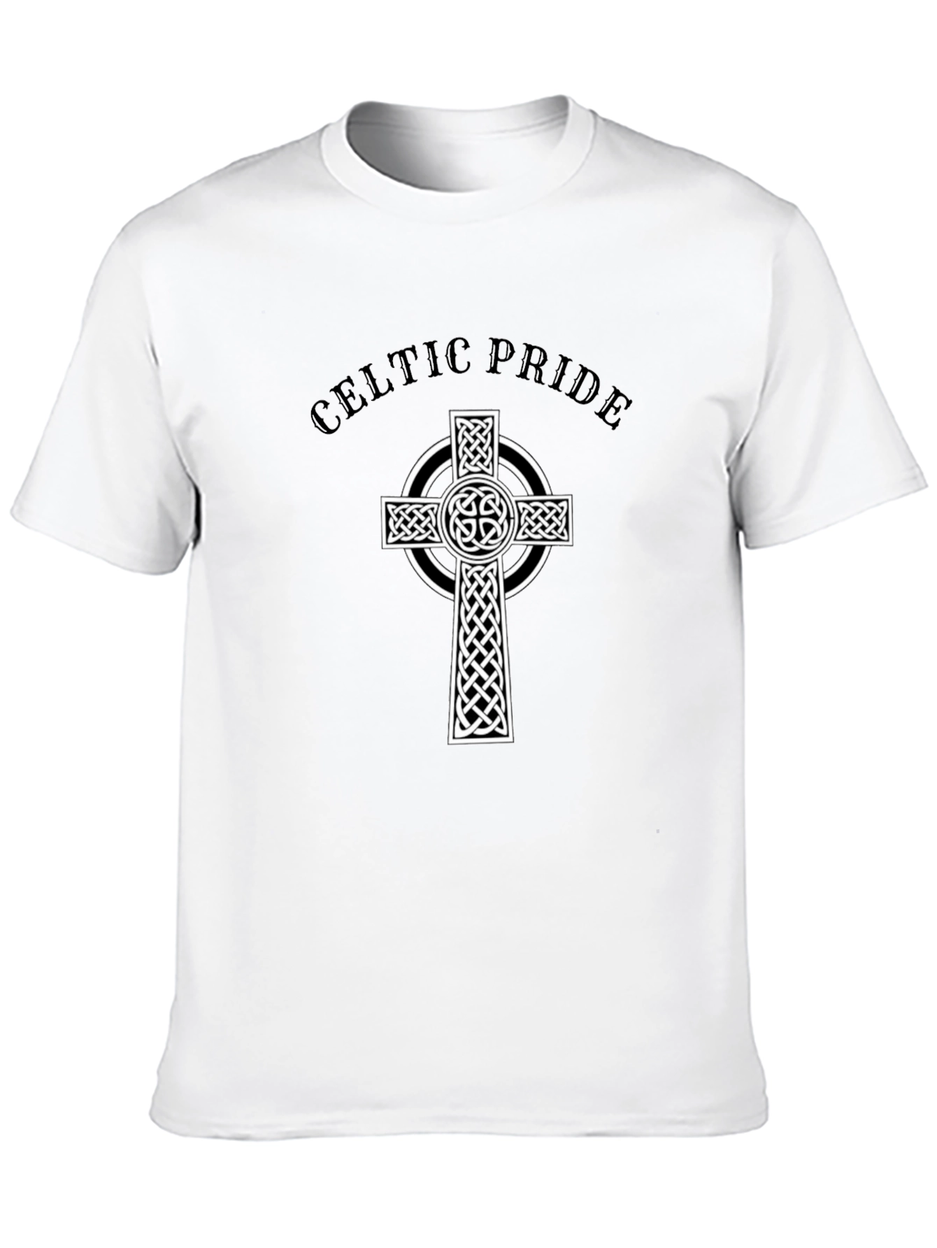 Celtic Pride Graphic Tee - Black Cotton Blend