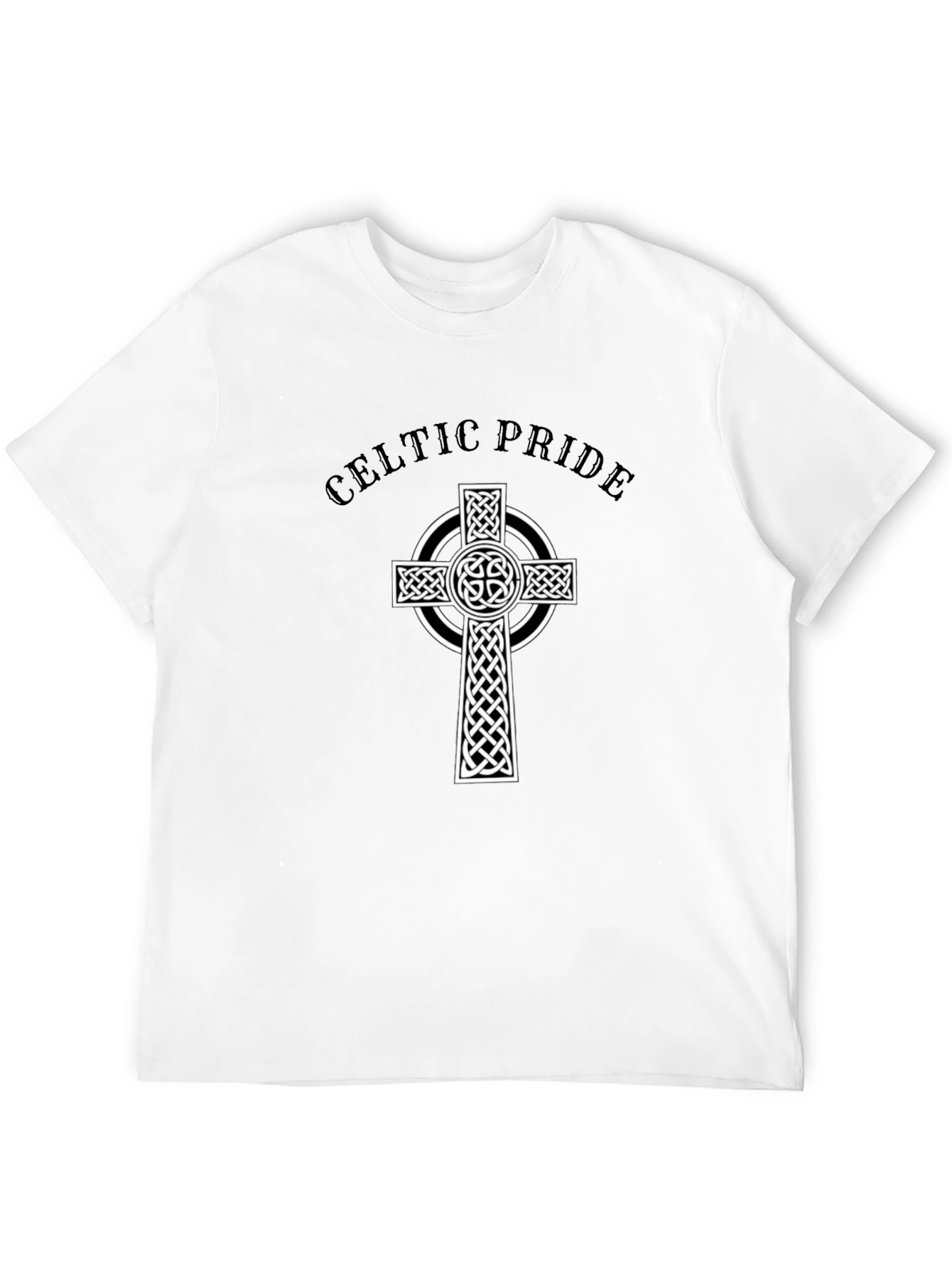 Celtic Pride Graphic Tee - Black Cotton Blend