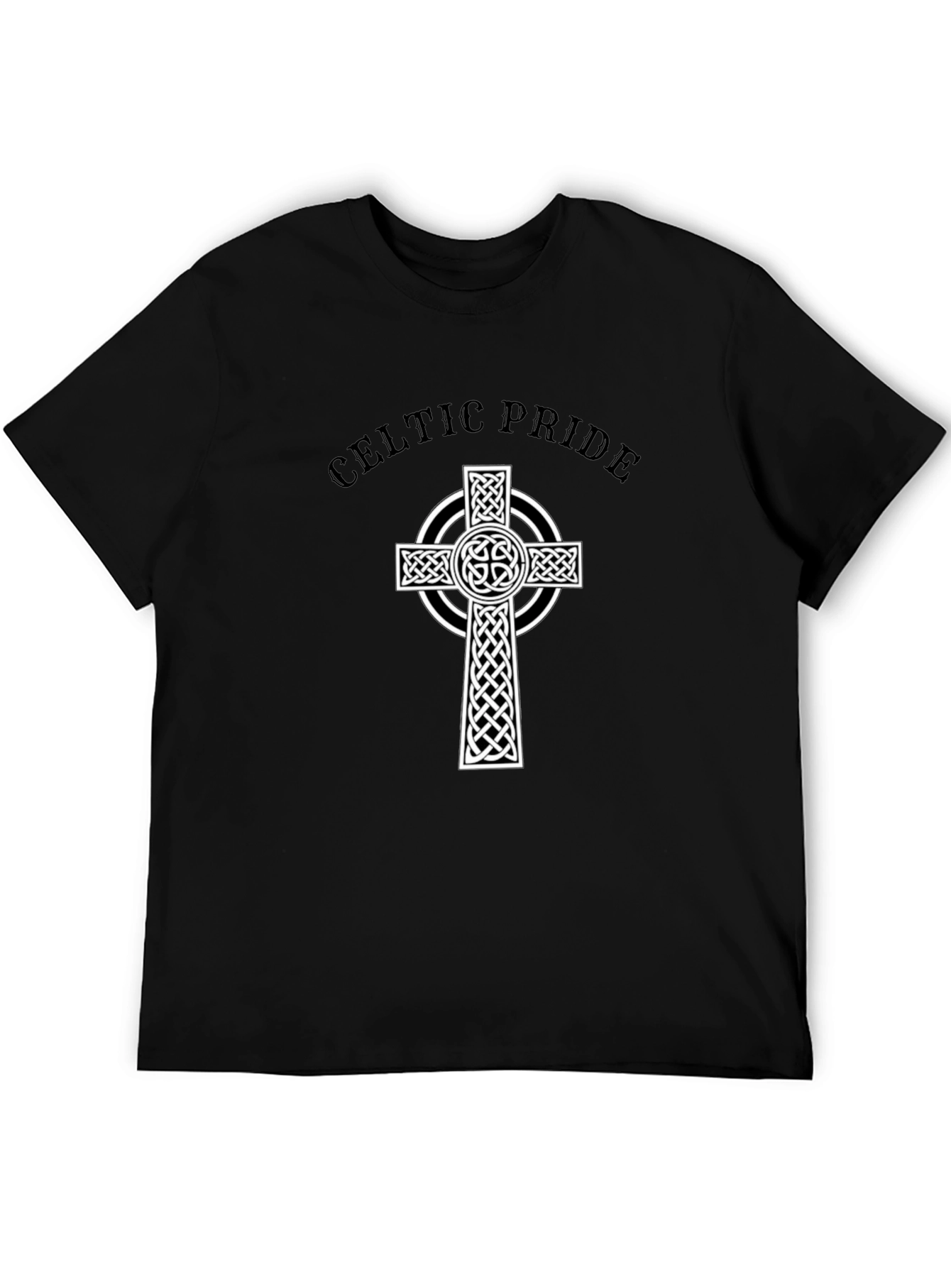 Celtic Pride Graphic Tee - Black Cotton Blend