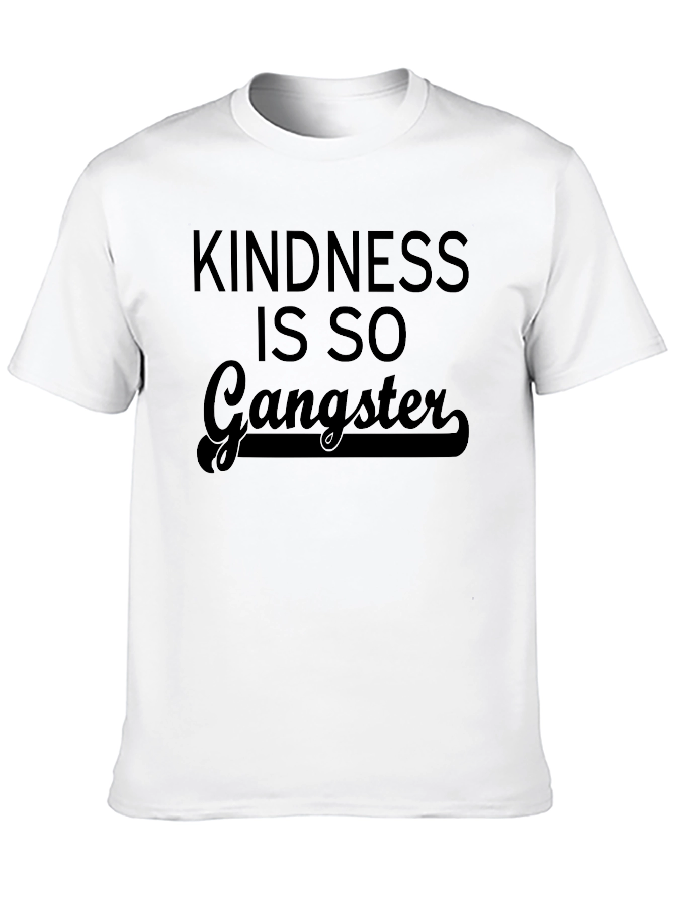 Kindness is so Gangster Black T-Shirt