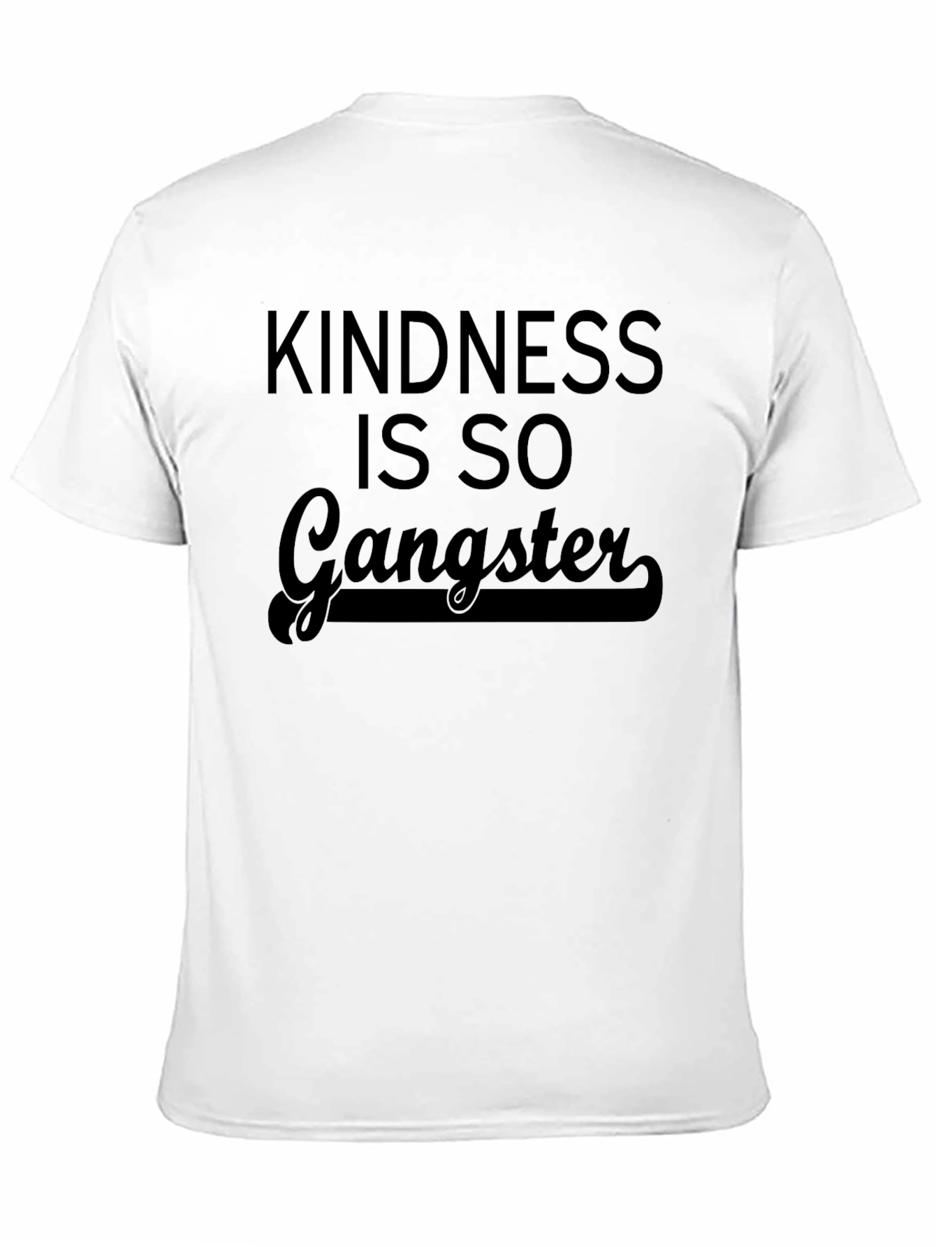 Kindness is so Gangster Black T-Shirt