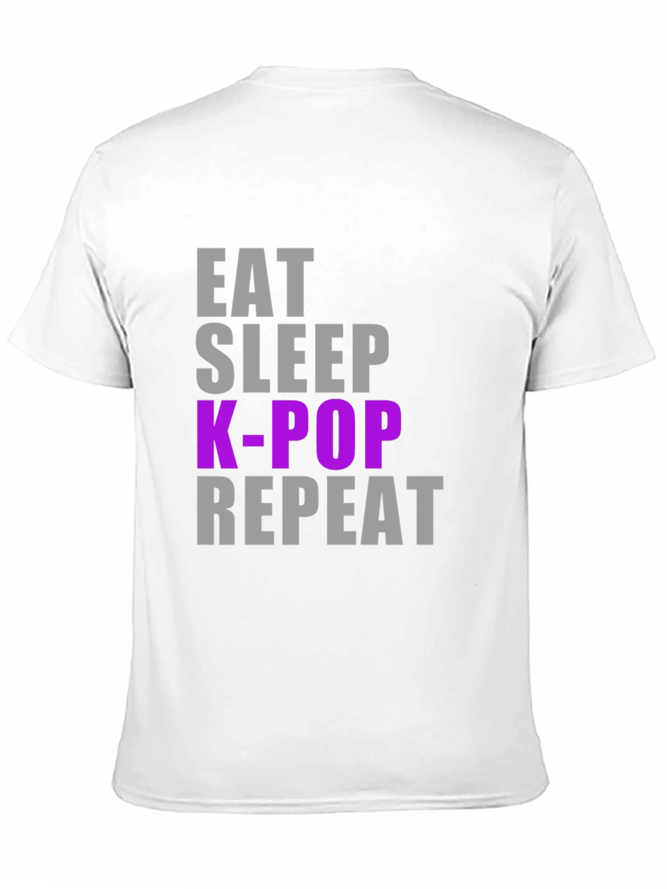 Eat Sleep K-Pop Repeat Black T-Shirt