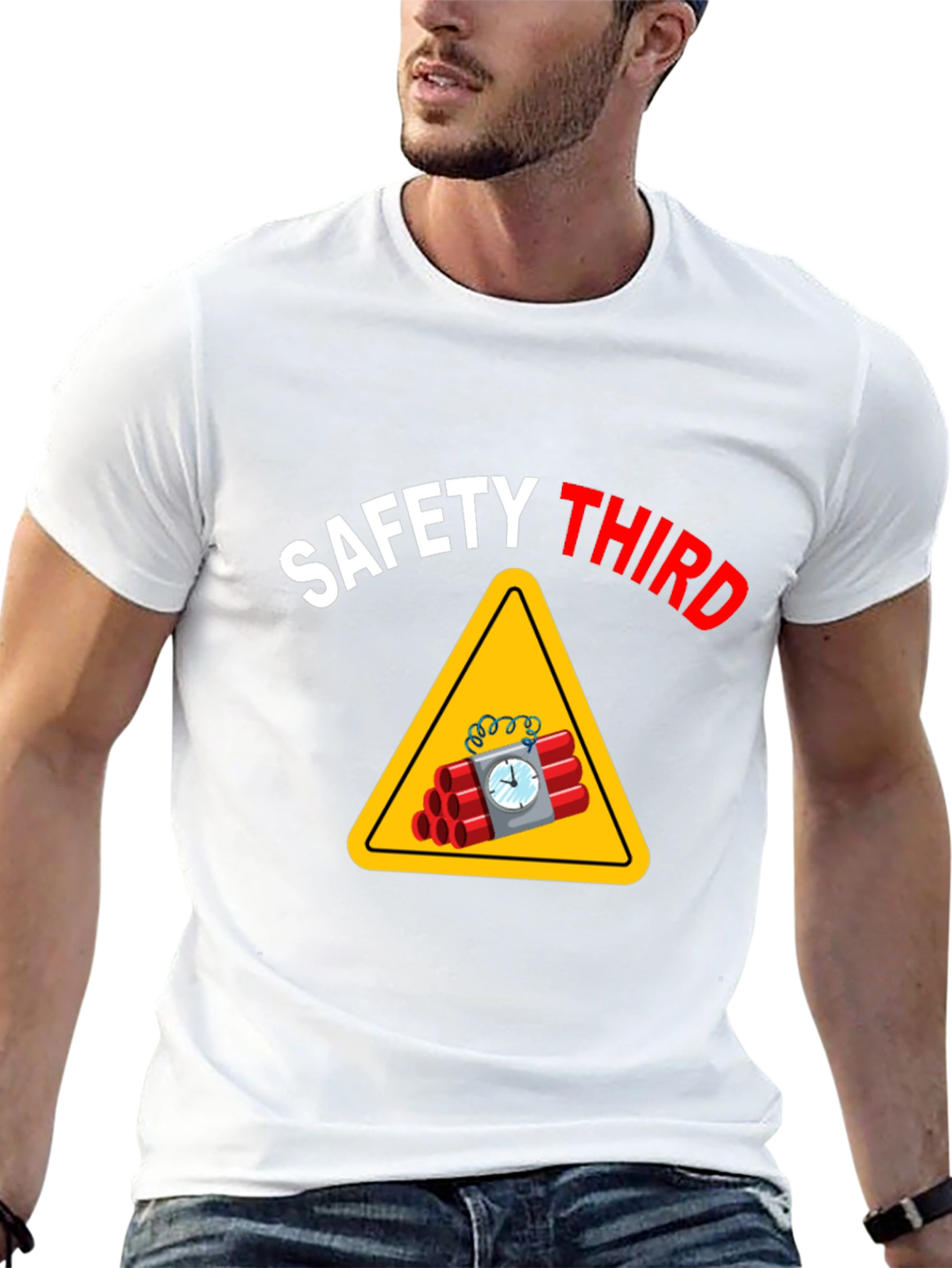 Safety Third T-Shirt - Funny Graphic Tee
