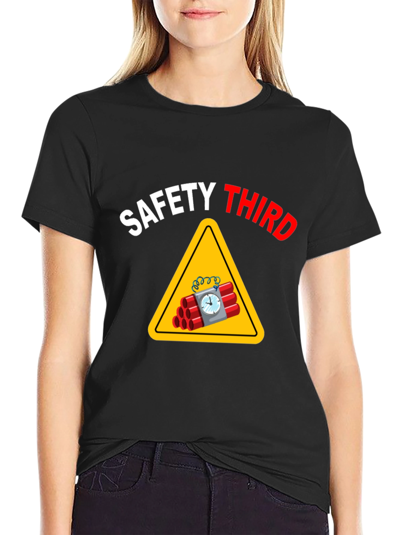 Safety Third T-Shirt - Funny Graphic Tee