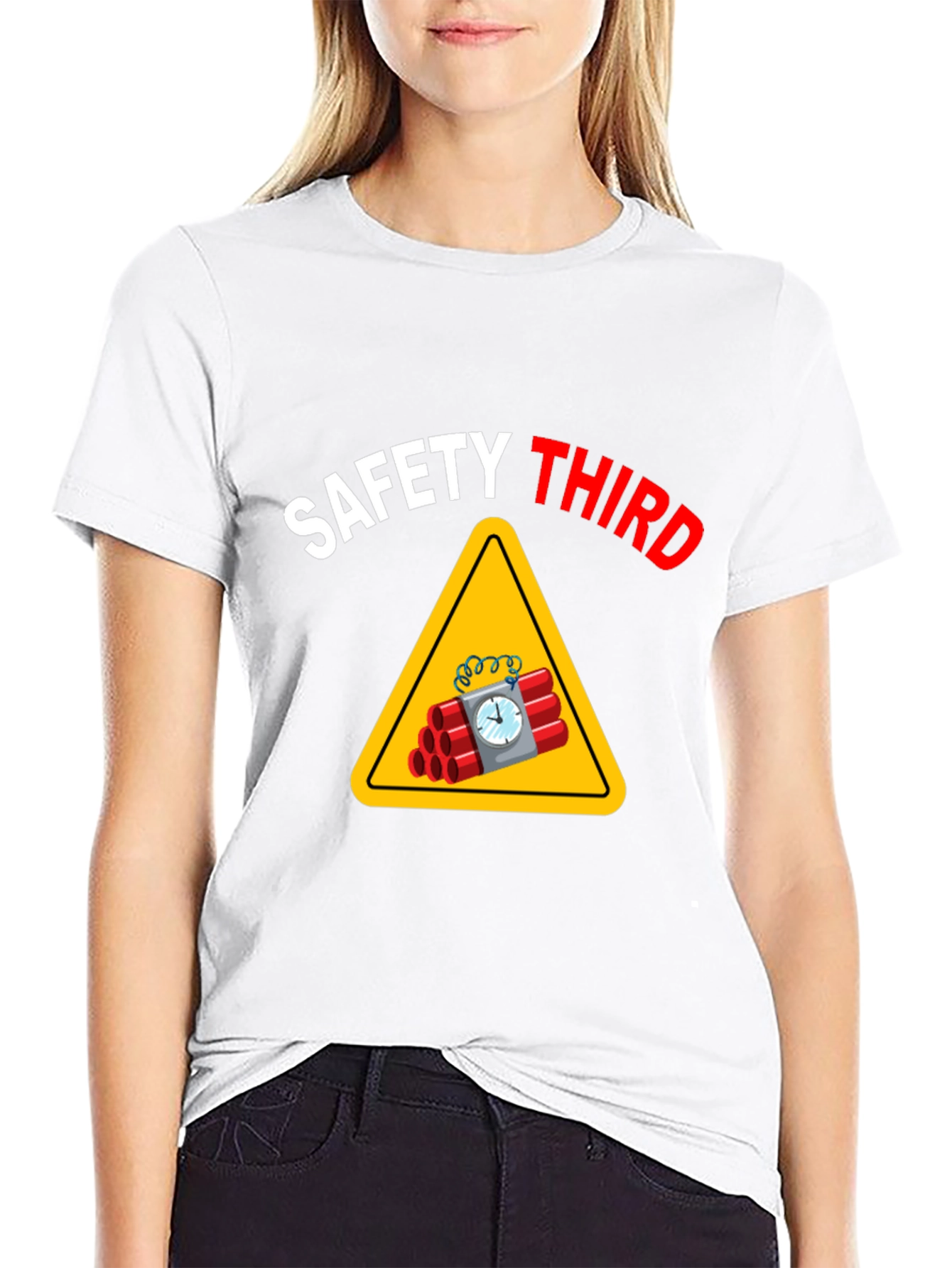 Safety Third T-Shirt - Funny Graphic Tee
