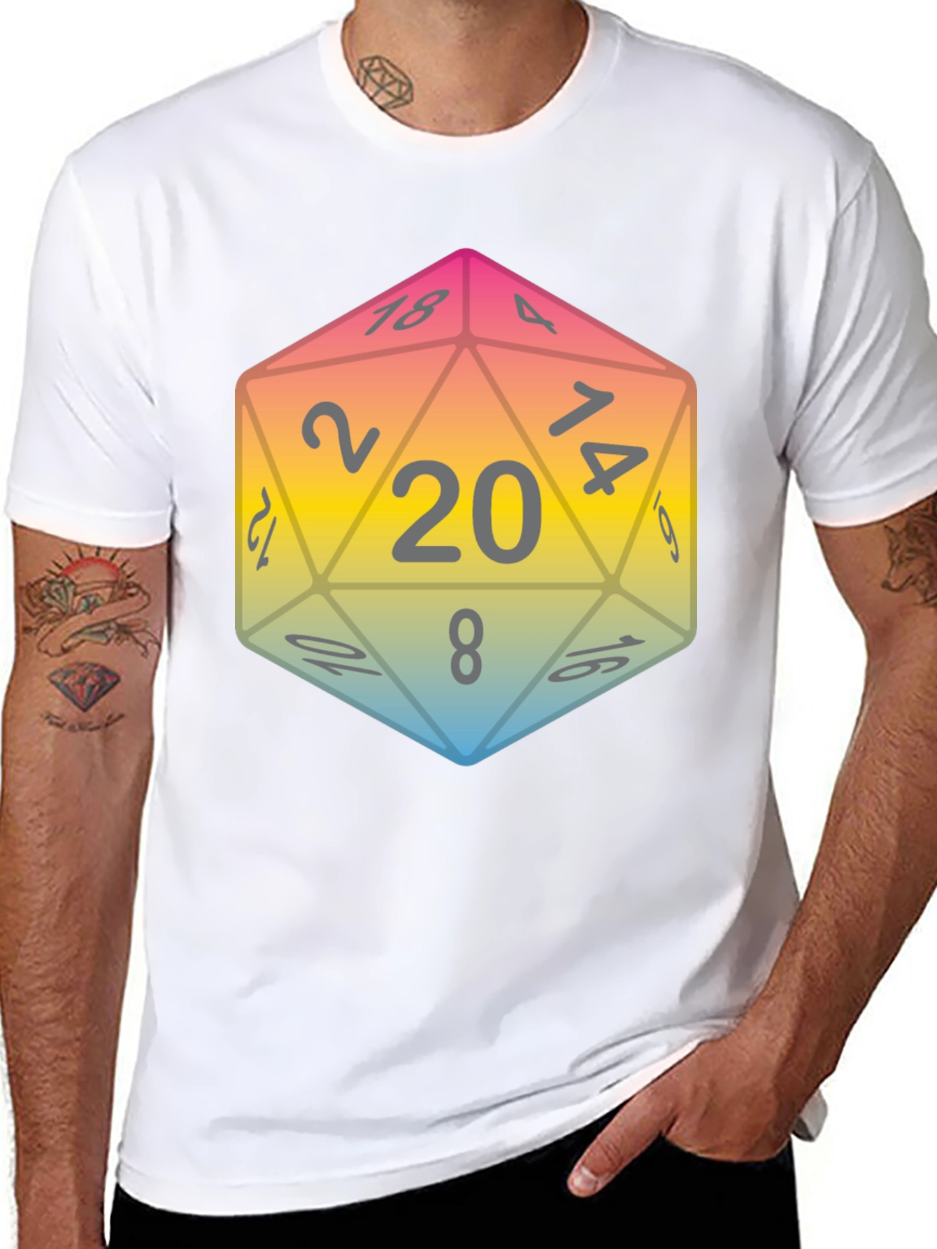 D20 Dice T-Shirt - Roll for Style!