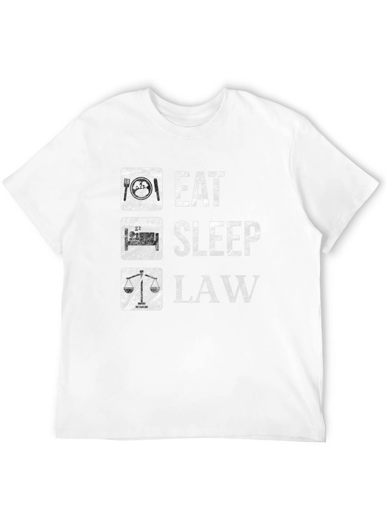 Eat Sleep Law Black T-Shirt
