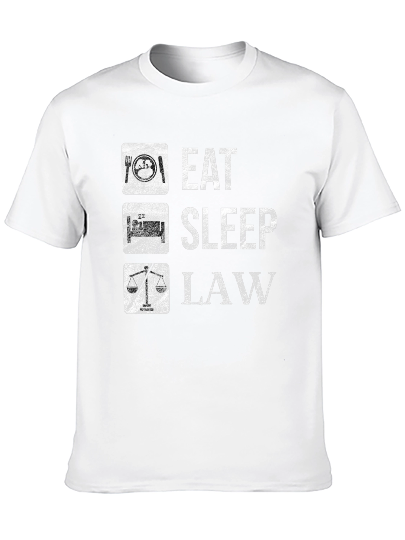 Eat Sleep Law Black T-Shirt