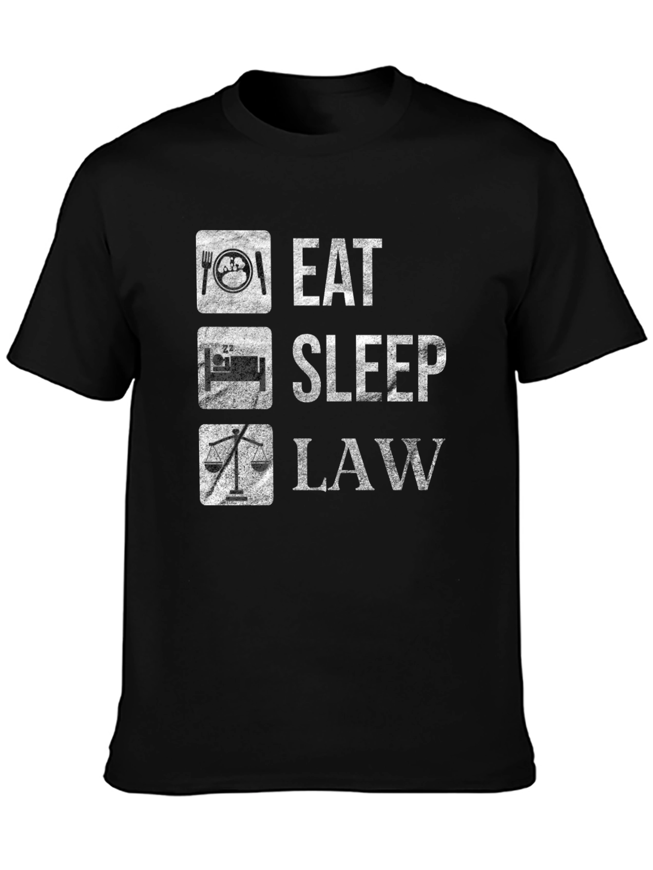 Eat Sleep Law Black T-Shirt