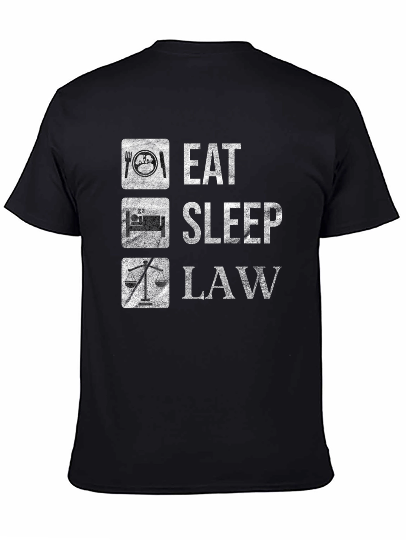 Eat Sleep Law Black T-Shirt