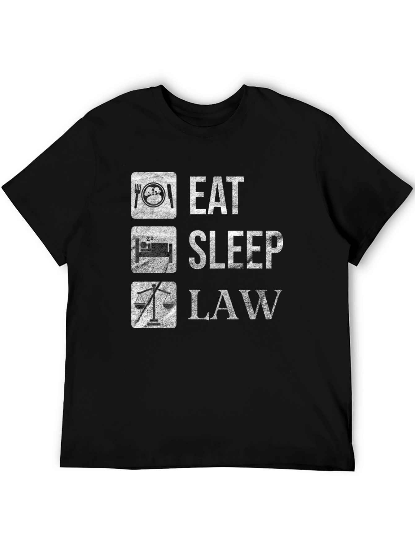 Eat Sleep Law Black T-Shirt