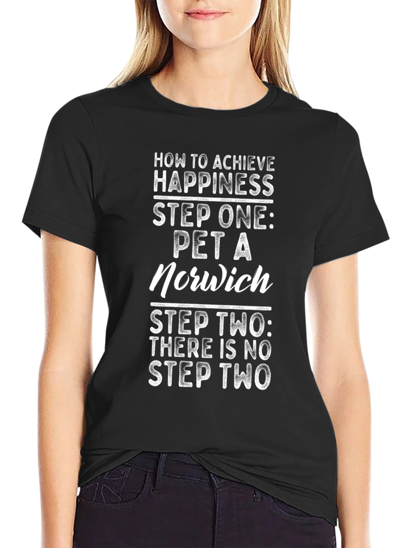 How to Achieve Happiness T-Shirt - Norwich Pet