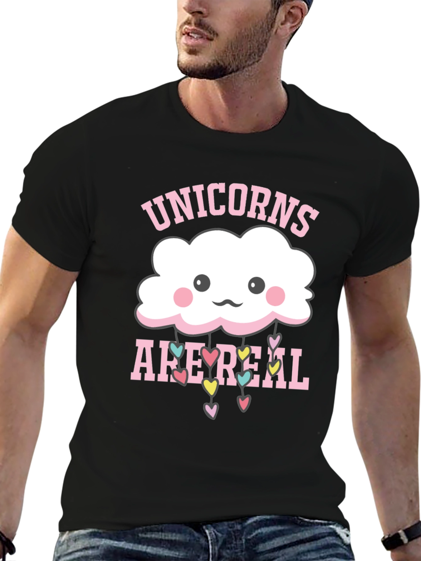 Unicorns Are Real Cloud Heart T-Shirt