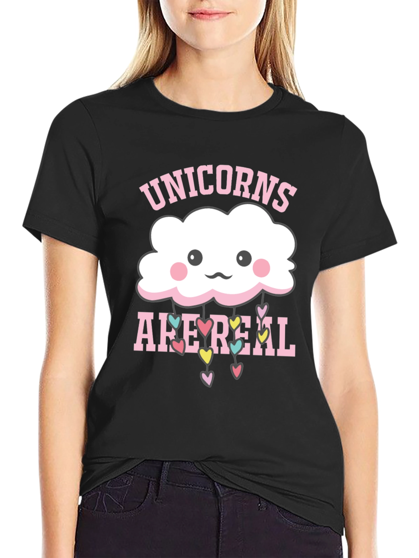 Unicorns Are Real Cloud Heart T-Shirt