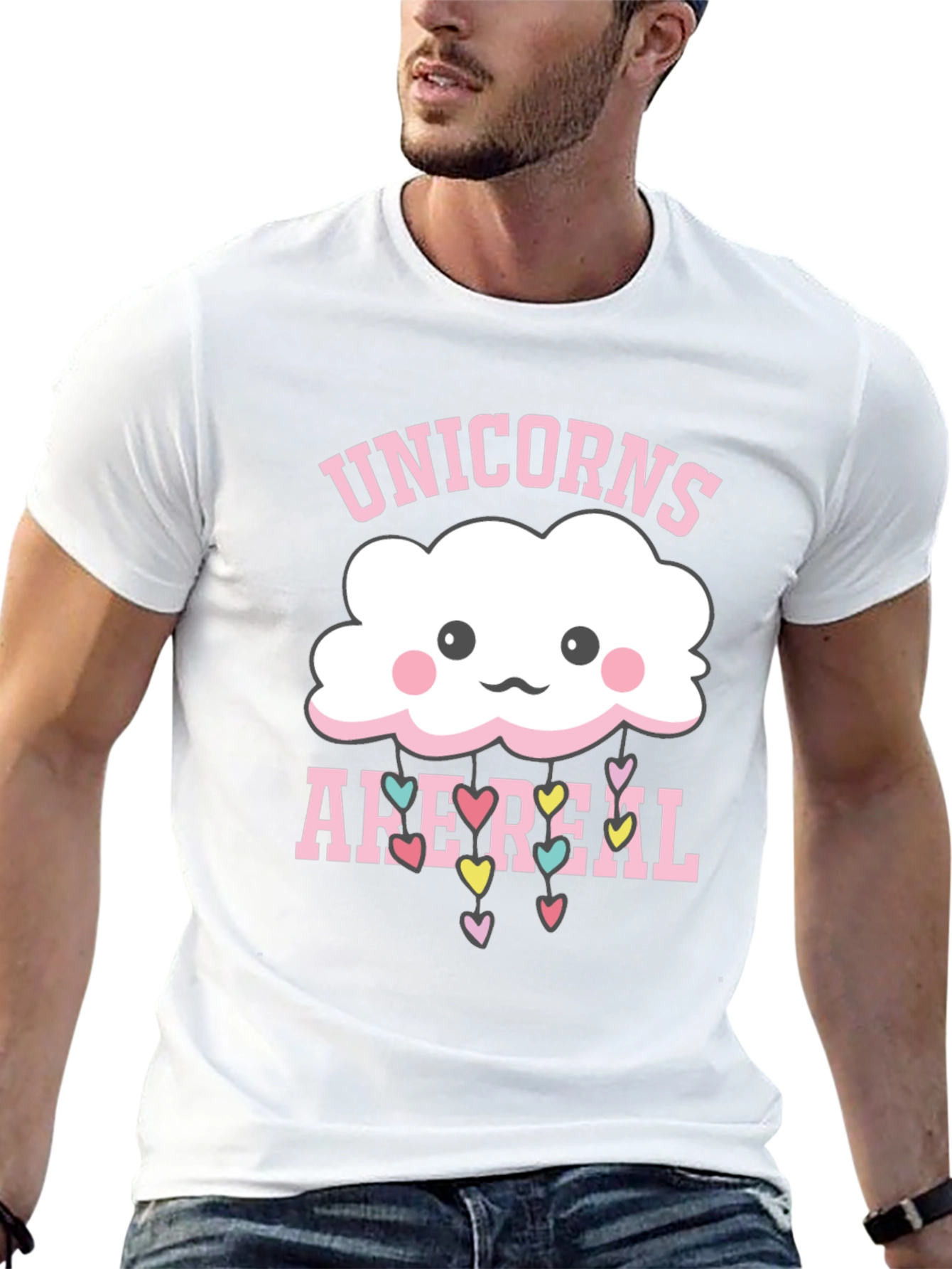 Unicorns Are Real Cloud Heart T-Shirt