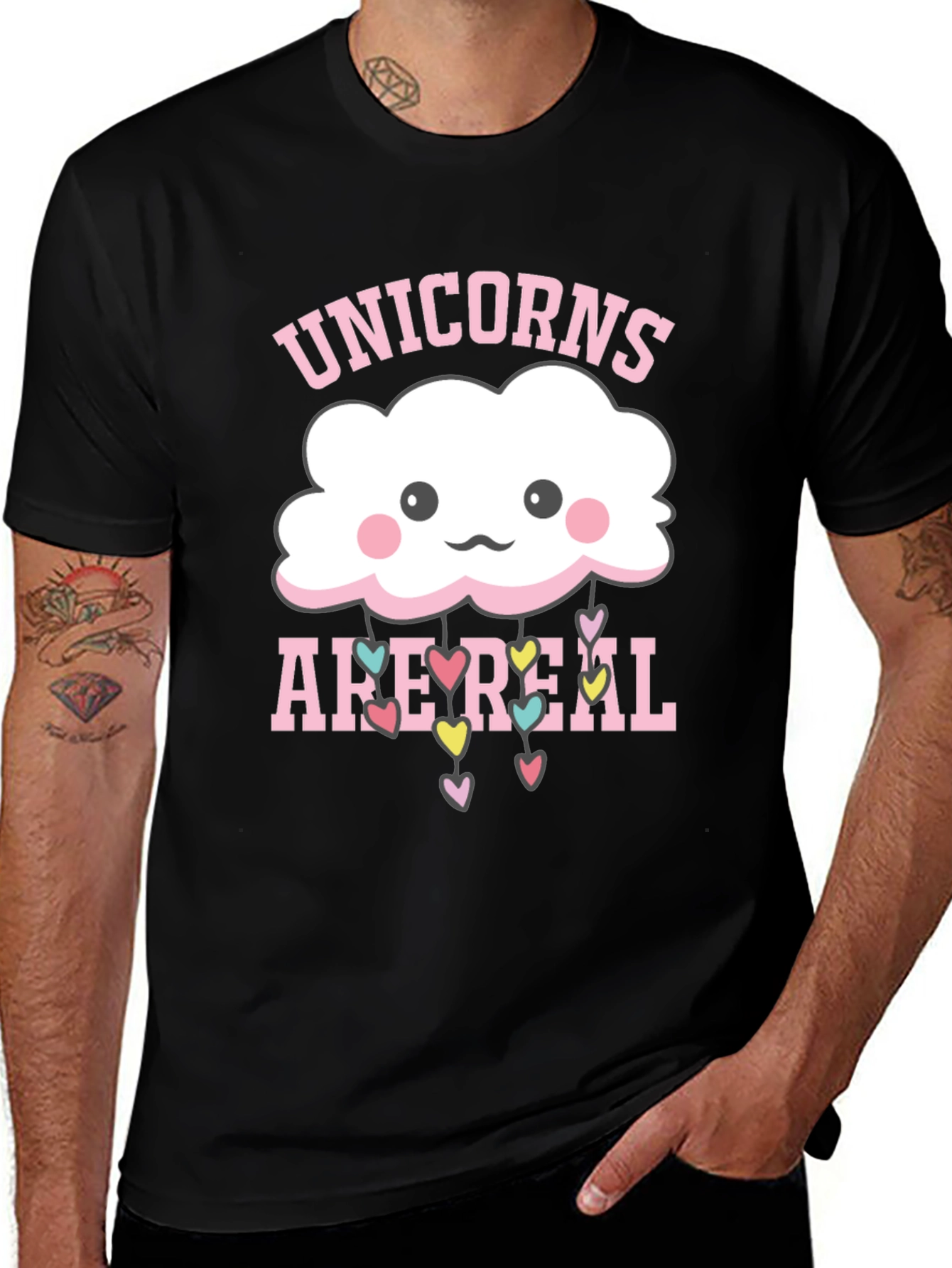 Unicorns Are Real Cloud Heart T-Shirt