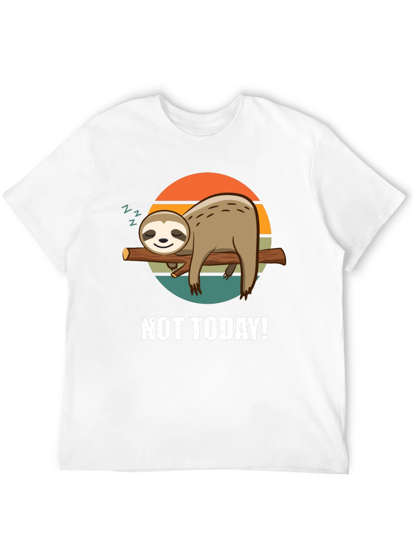 Not Today Sloth Graphic Tee - Relaxed Comfort