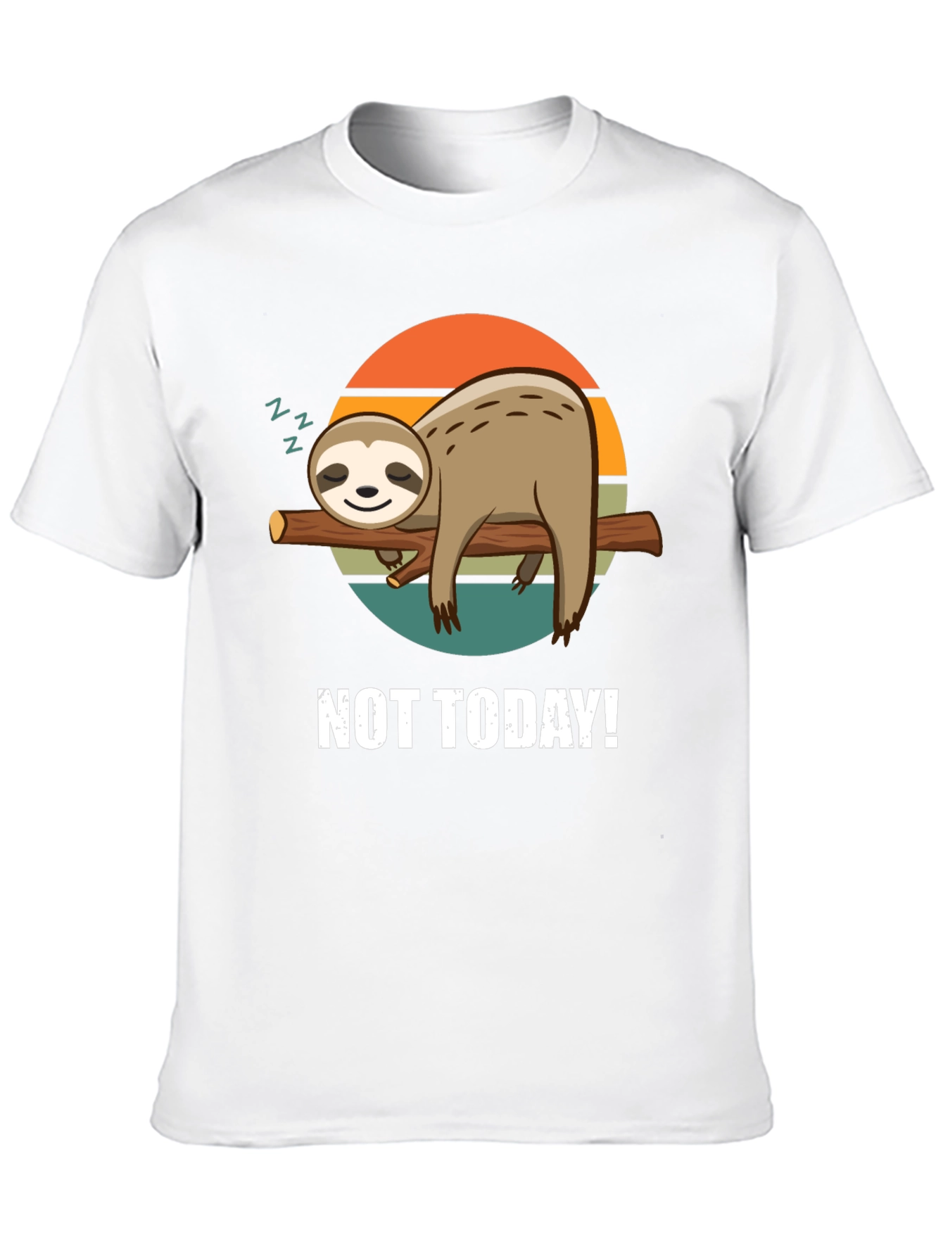 Not Today Sloth Graphic Tee - Relaxed Comfort