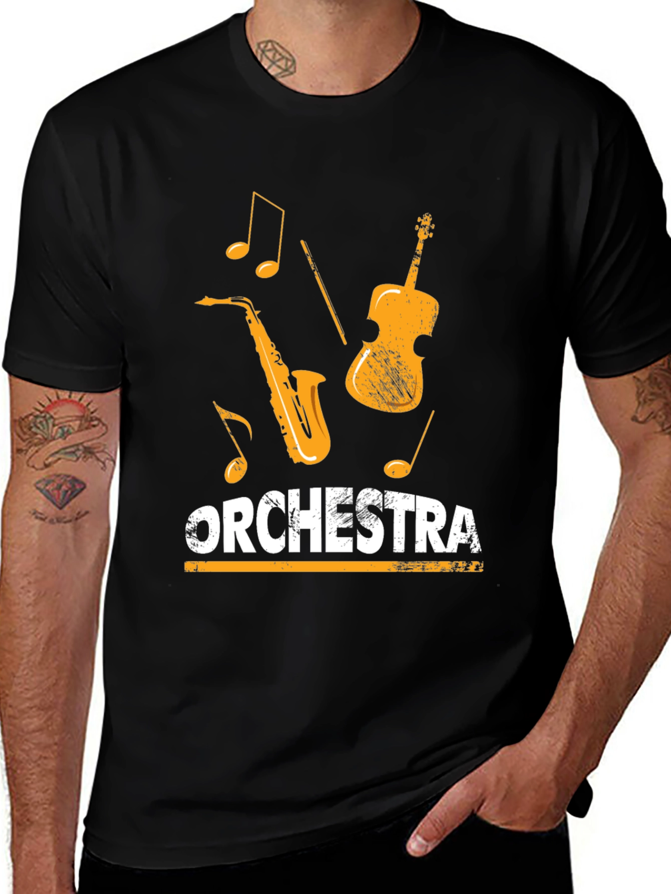 Orchestra Music Lover T-Shirt - Black Tee