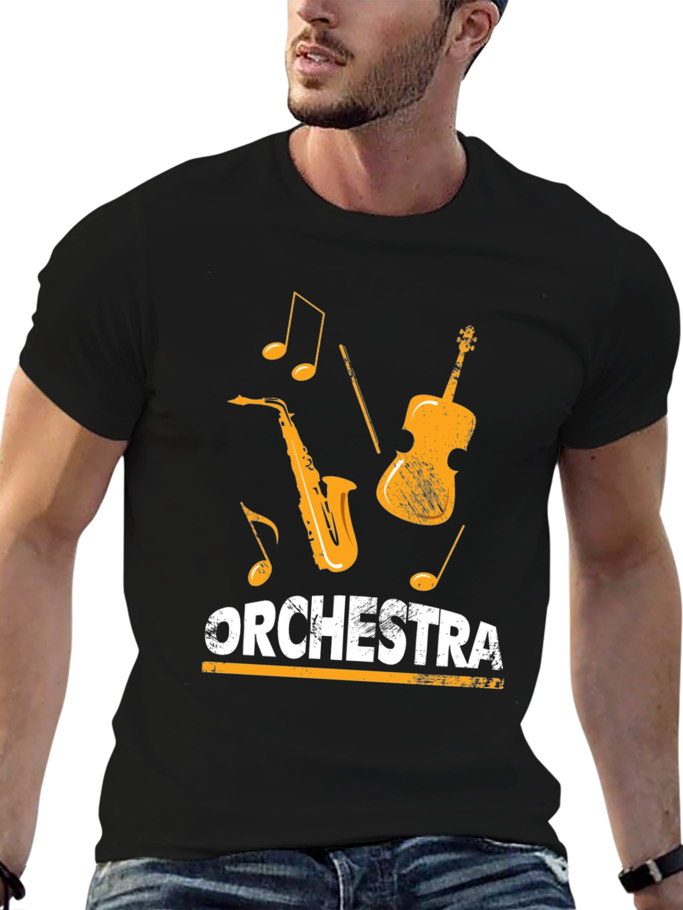 Orchestra Music Lover T-Shirt - Black Tee