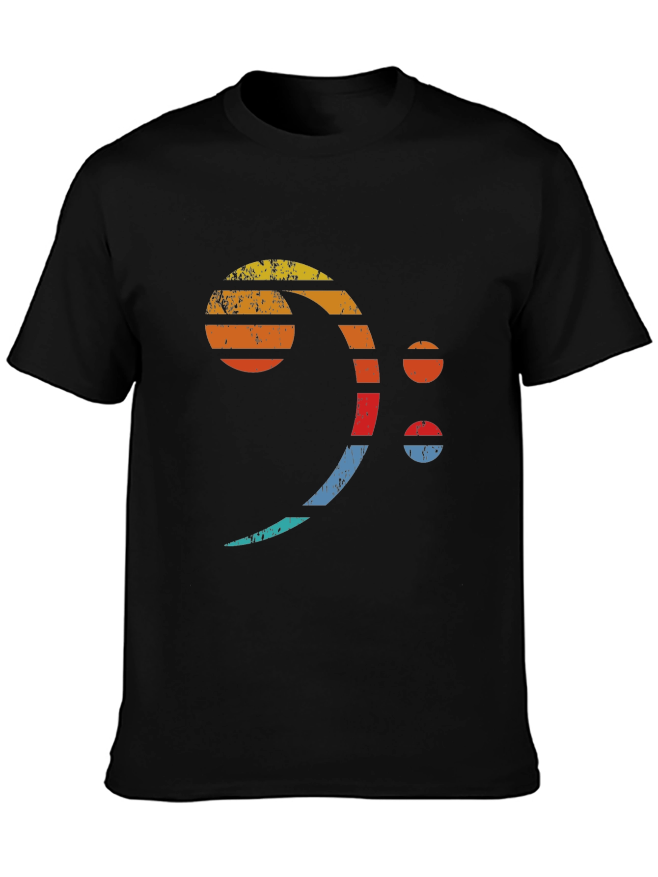 Retro Bass Clef T-Shirt - Musician Graphic Tee