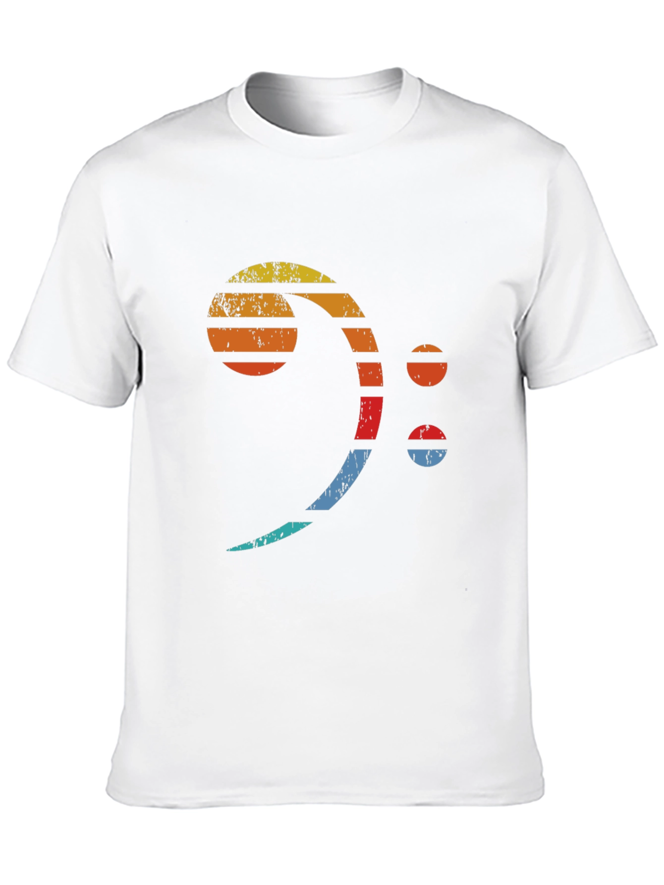 Retro Bass Clef T-Shirt - Musician Graphic Tee