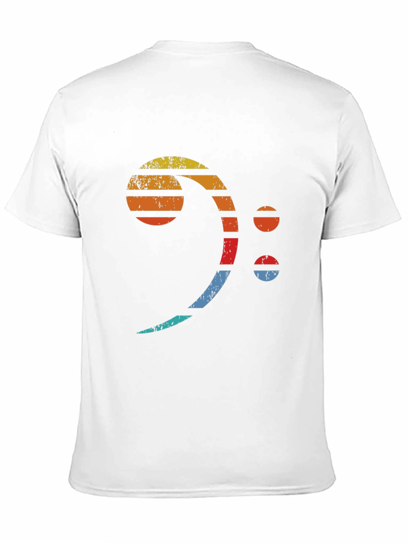 Retro Bass Clef T-Shirt - Musician Graphic Tee