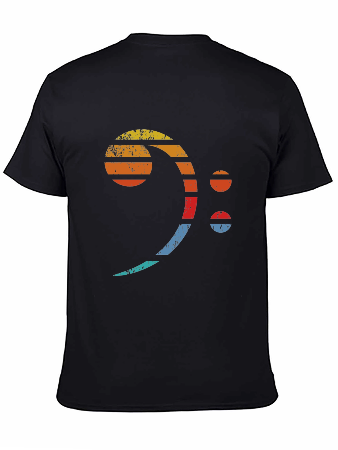 Retro Bass Clef T-Shirt - Musician Graphic Tee