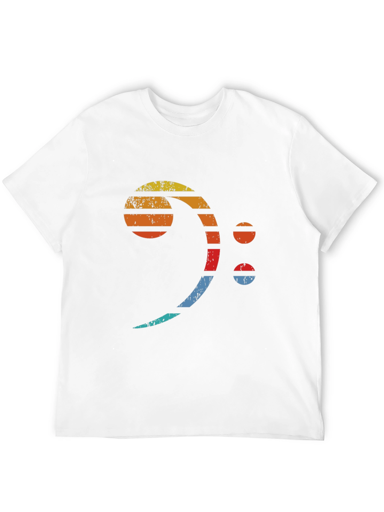 Retro Bass Clef T-Shirt - Musician Graphic Tee