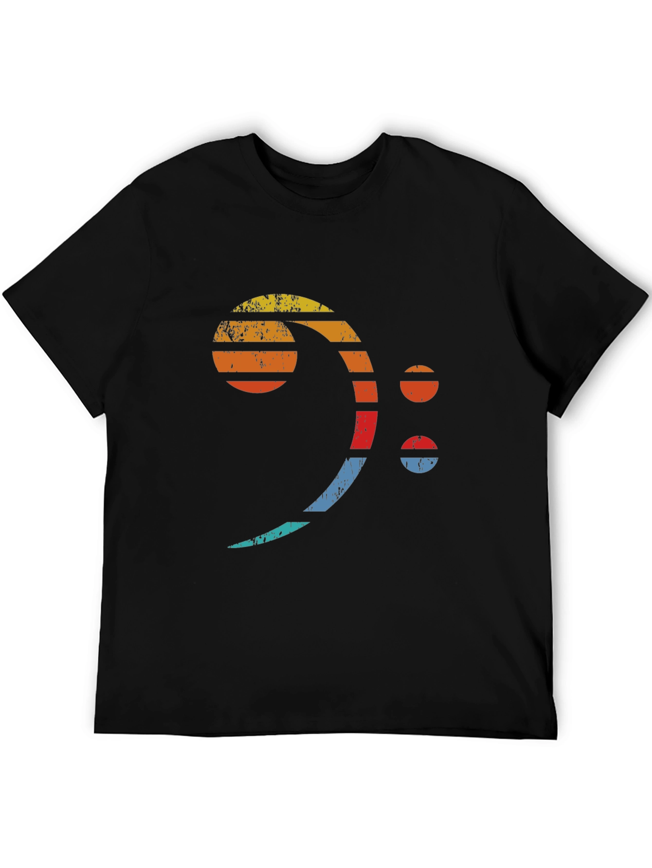 Retro Bass Clef T-Shirt - Musician Graphic Tee