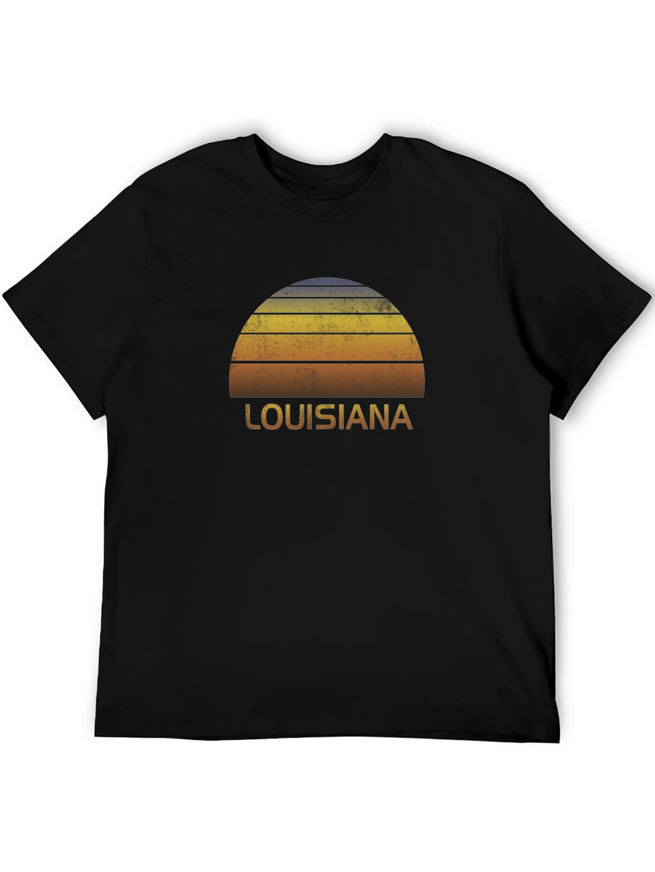 Louisiana Sunset Graphic Tee - Retro Style