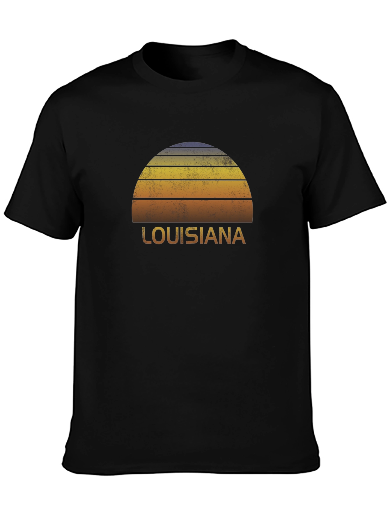 Louisiana Sunset Graphic Tee - Retro Style